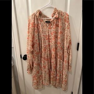 VICI Loving You Floral Tiered Babydoll Dress XL